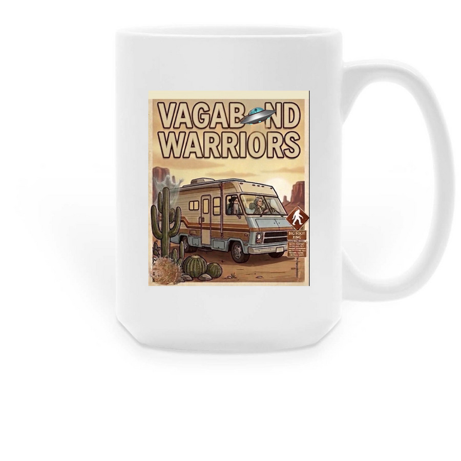 VAGABOND WARRIORS&nbsp;, a White Large Coffee Mug