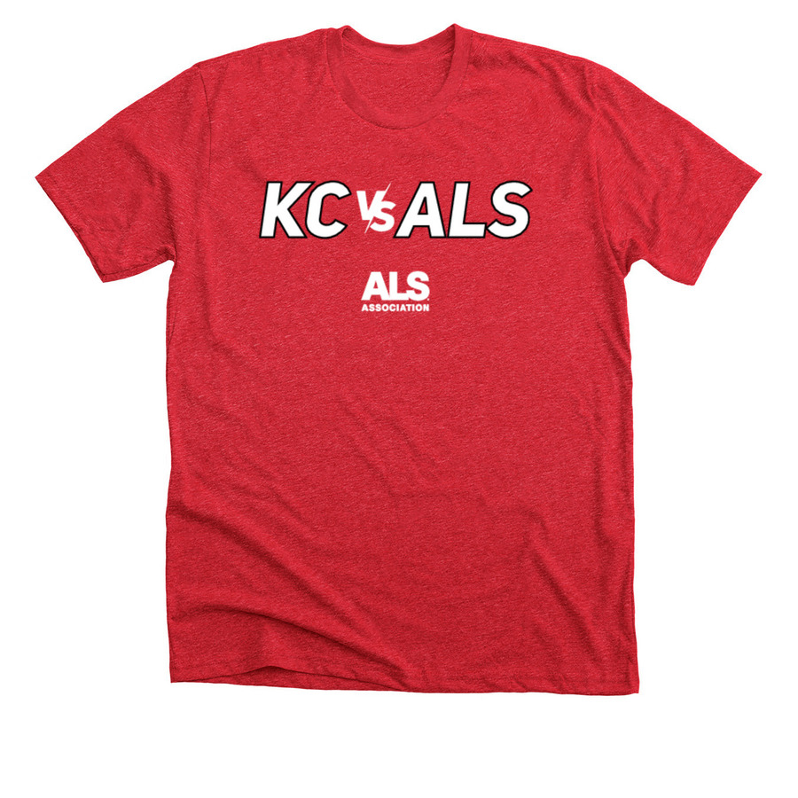 KC vs ALS, a Heather Red Premium Unisex Tee