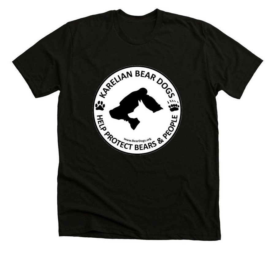 BearDog Logo T-shirt, a Black Heather Premium Unisex Tee