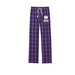 JDIVA purple lounge pants, a Purple/ White Flannel Pajama Pant