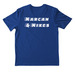 Narcan & Nikes, a Rush Blue Nike Dri-FIT Jersey Blend Performance Tee (back-view)