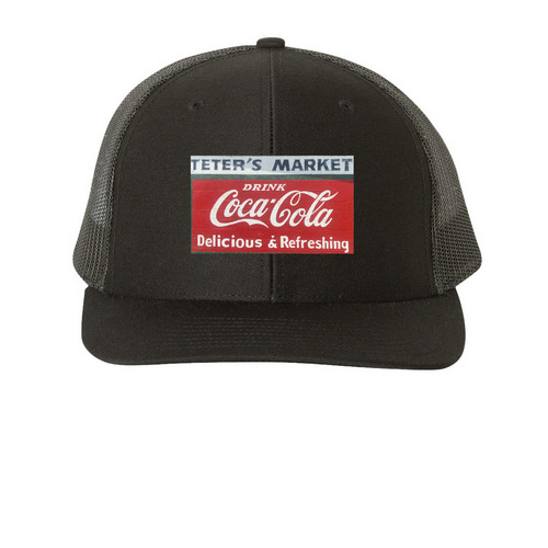Official Teter?s Market Merch, a Black Printed Snapback Trucker Cap