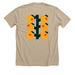 Manifesto of Fruitfulness, a Heather Tan Premium Unisex Tee (back-view)