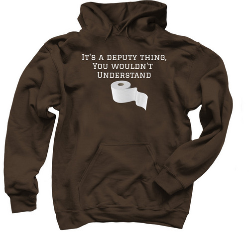 Deputy sheriff&nbsp;, a Dark Chocolate Pullover Hoodie