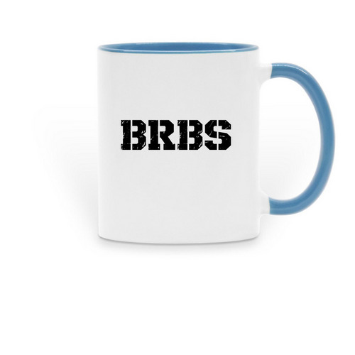BRBS Morning Pour, a Light Blue Two-Tone Ceramic Mug