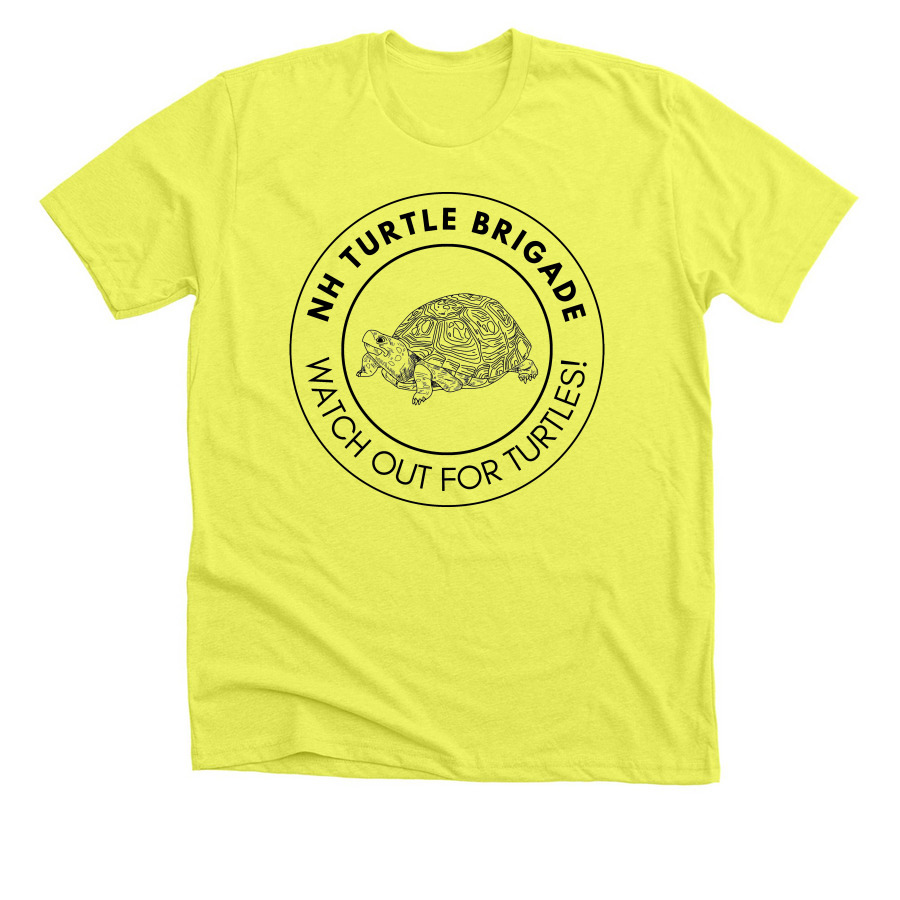NH Turtle Brigade, a Neon Yellow Premium Unisex Tee