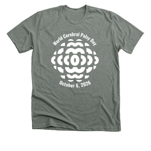 2026 World CP Day T-Shirt ? Single Logo, a Deep Heather Premium Unisex Tee