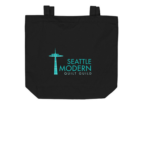 SeaMQG Logo Tote Bag, a Black Organic Cotton Tote Bag
