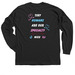 NICU, a Black Classic Long Sleeve Tee (back-view)