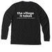 Fresh Logo Crew #2, a Solid Black Blend Premium Long Sleeve Tee (back-view)
