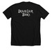 Queerly Beloved, a Solid Black Blend Premium Unisex Tee (back-view)