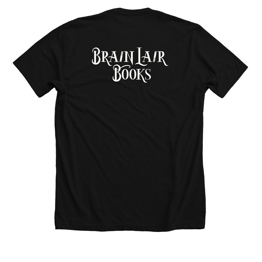 Queerly Beloved, a Solid Black Blend Premium Unisex Tee (back-view)