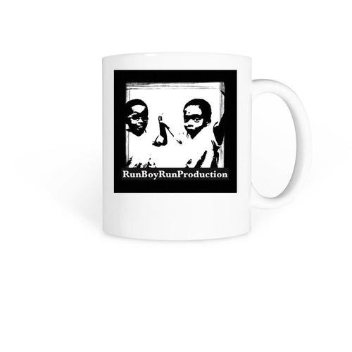 Run Boy Run Mug, a White Coffee Mug