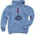 Black Sarah's Gang, a Carolina Blue Pullover Hoodie