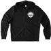Zippables, a Deep Black Allmade Organic French Terry Zip Up Hoodie