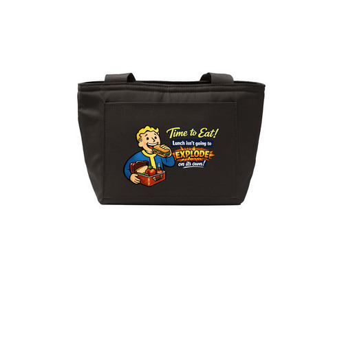 Lunch time&nbsp;, a Deep Black Insulated Lunch Tote