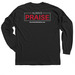 Always Praise, a Black Classic Long Sleeve Tee (back-view)