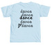 Dance, Dance, Dance Design, a Chambray Comfort Colors Unisex Tee (back-view)