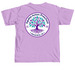 Agudas Achim Preschool, a Neon Violet Comfort Colors Unisex Tee (back-view)