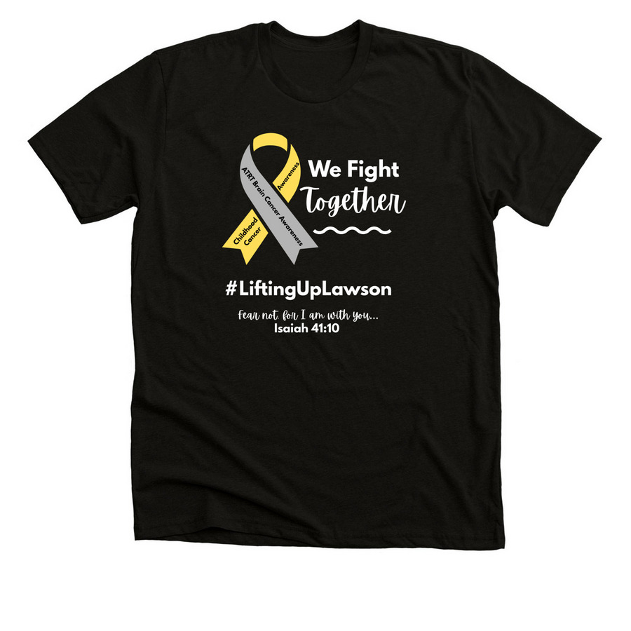 Lifting Up Lawson, a Solid Black Blend Premium Unisex Tee