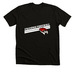 Weathered Strips - White on Black, a Black Heather Premium Unisex Tee