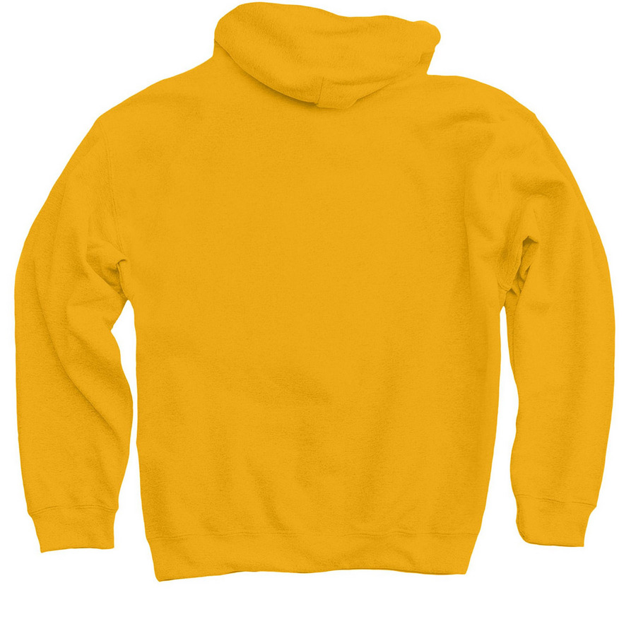 Peirce Fierce, a Gold Pullover Hoodie (back-view)