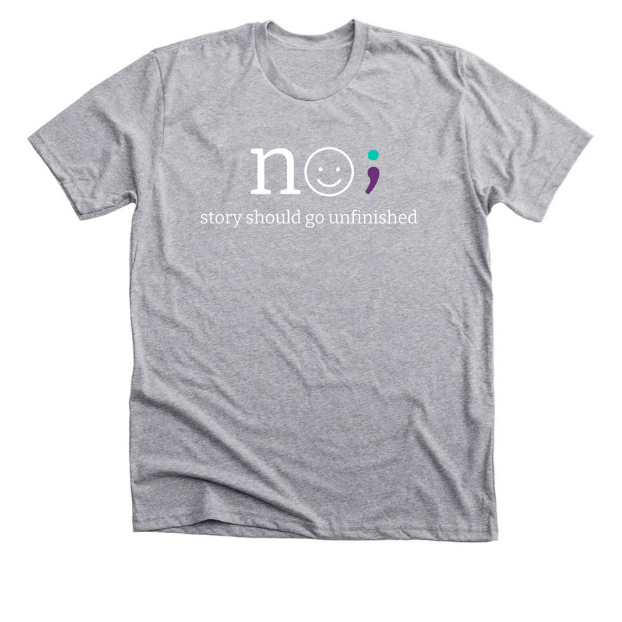 No Story Should Go Unfinished, a Athletic Heather Premium Unisex Tee