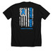 T1DeMalia Front Flag Back, a Solid Black Blend Premium Unisex Tee (back-view)