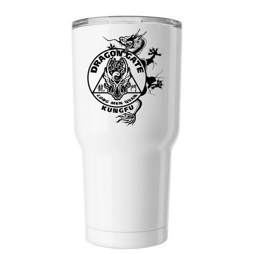 Dragon Gate Tumbler, a White Insulated Tumbler