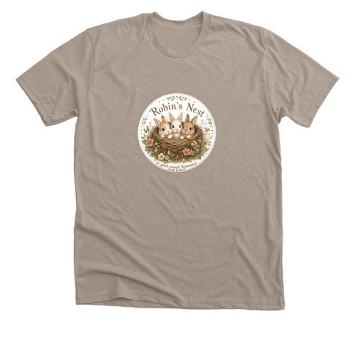 ROBINS NEST FALL DESIGN, a Heather Stone Premium Unisex Tee