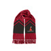 What's Your Red Line?, a Deep Red/ Black Two-Tone Gameday Scarf