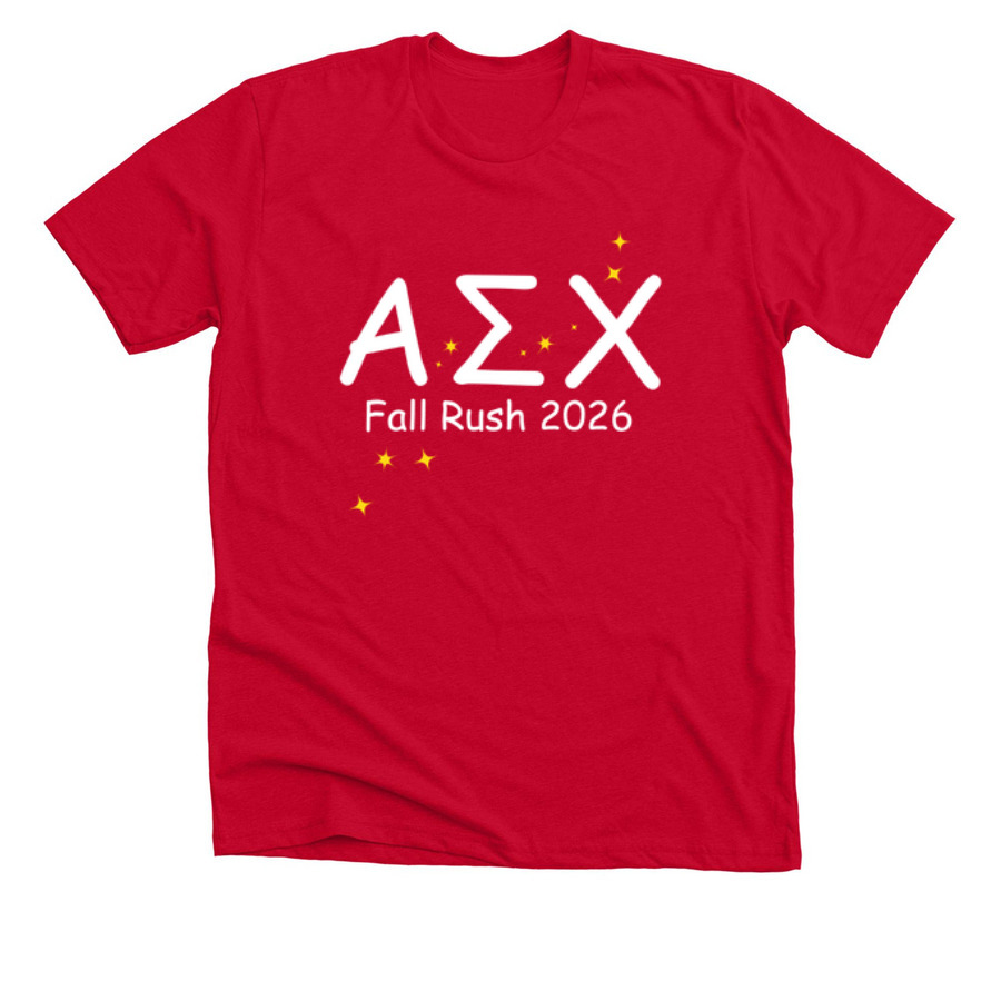 ??? F?26 Rush Red Design, a Solid Red Blend Premium Unisex Tee
