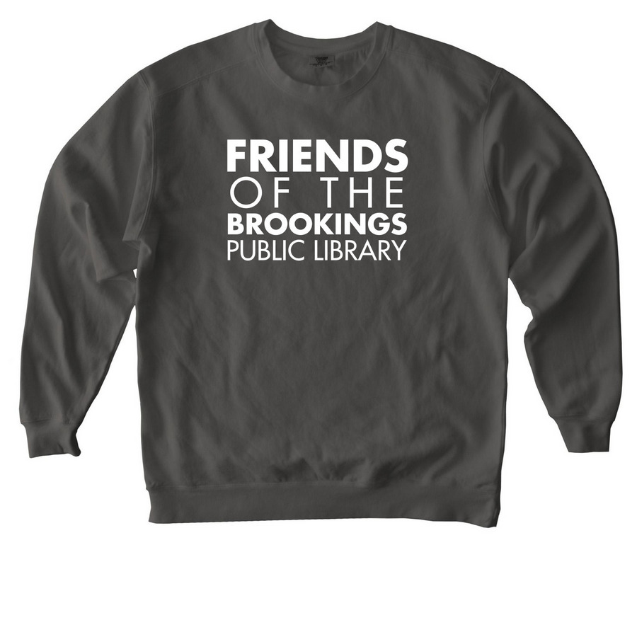 Friends of the Brookings Public Library Shirt, a Pepper Comfort Colors Crewneck Sweatshirt