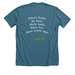 Standard School Shirt, a Heather Deep Teal Premium Unisex Tee (back-view)
