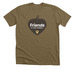 Friends of Indy Animals Logo Tee, a Heather Olive Premium Unisex Tee