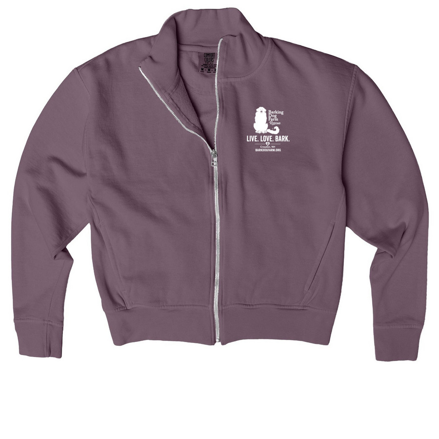 Fall 2026 fundraising campaign, a Dusk Comfort Colors Women's Zip Up Jacket