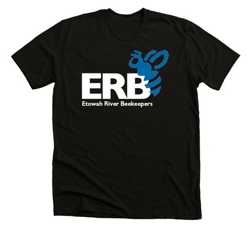 White Logo ERB shirts, a Black Heather Premium Unisex Tee