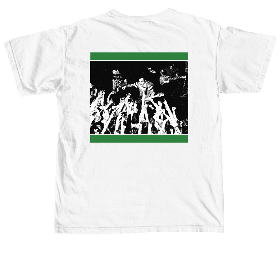 CHAIN FOBAT, a White Comfort Colors Unisex Tee (back-view)