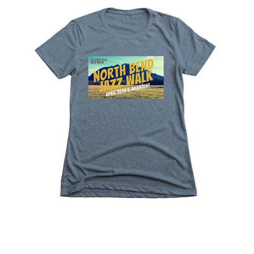 Jazz Walk 2025 - Mountain, a Indigo Women's Slim Fit Tee