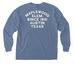 Peacemakers ? Adult Pocket Tee, a Blue Jean Comfort Colors Long Sleeve Pocket Tee (back-view)
