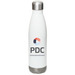 PDC Water Bottle, a White Stainless Steel Water Bottle