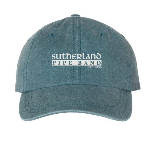 Sutherland 90th - Hats, a Teal Printed Pigment Dye Baseball Cap