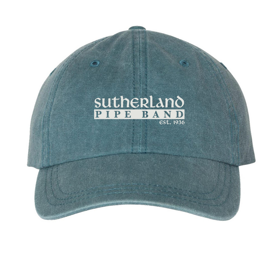 Sutherland 90th - Hats, a Teal Printed Pigment Dye Baseball Cap