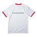 MMIWG2S Alaska, a White/ Red Cotton Ringer Tee (back-view)
