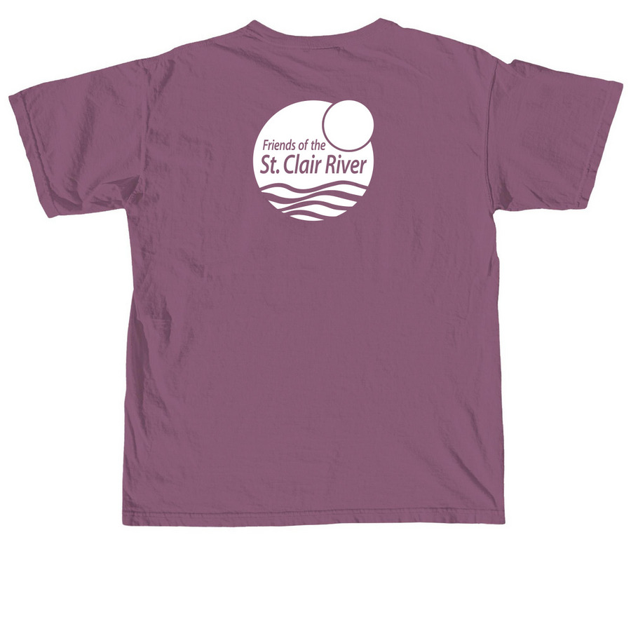 Spring Vibes Only, a Berry Comfort Colors Unisex Tee (back-view)