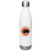 40th Anniversary Water Bottle, a White Stainless Steel Water Bottle (back-view)
