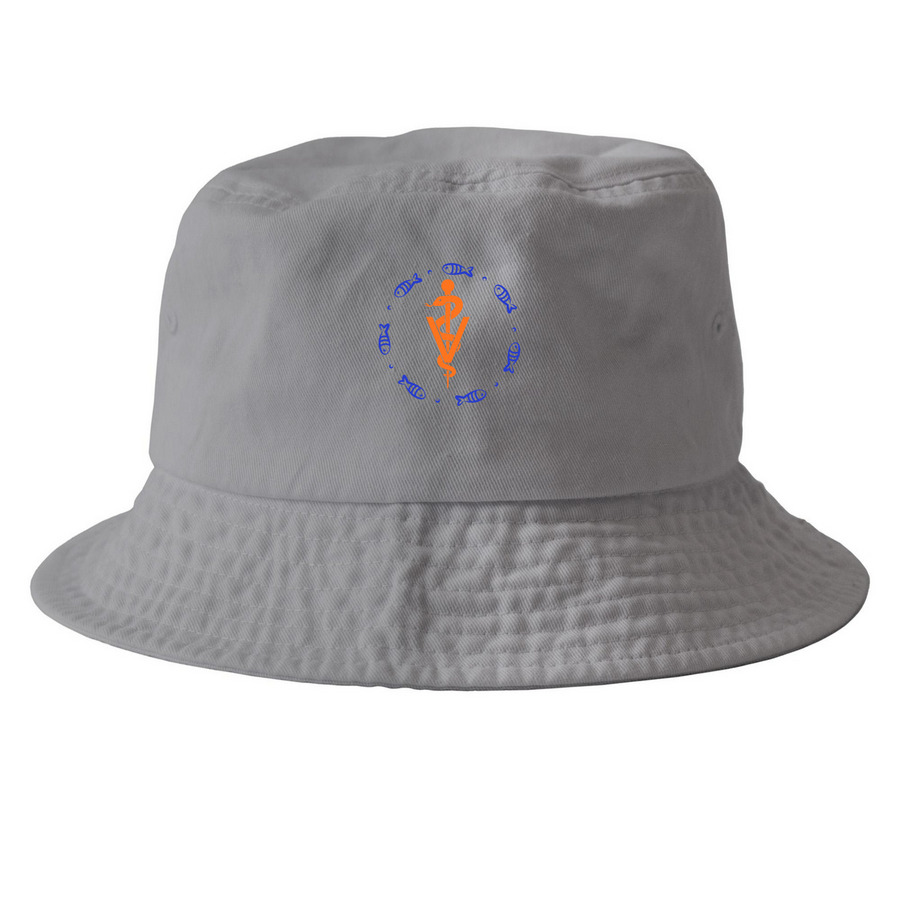 Vet Med Bucket Hat, a Grey Printed Bucket Hat