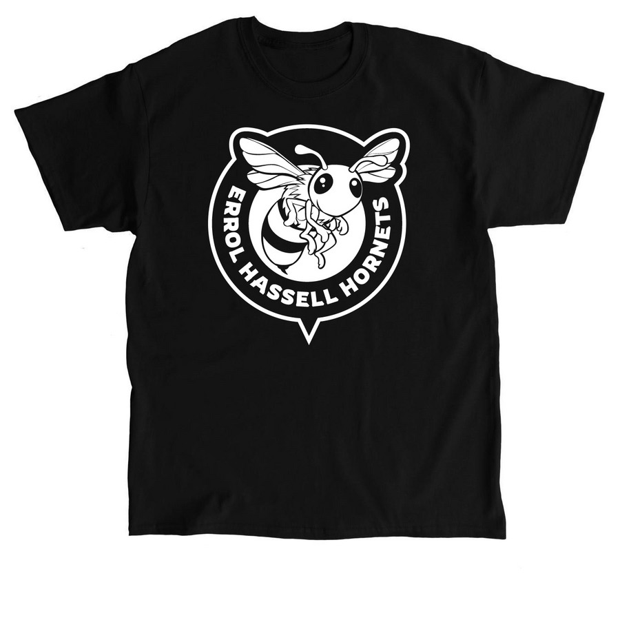 Errol Hassell Hornets Tee - White Logo, a Black Classic Unisex Tee