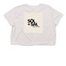sol + sal&nbsp;, a Heather Dust Women?s Flowy Cropped Tee (back-view)