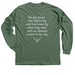 Dasher Dancer Cancer Vixen w/ quote back, a Military Green Classic Long Sleeve Tee (back-view)